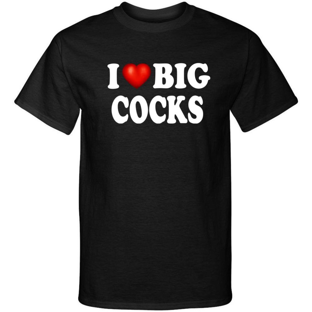 I Love Big Cocks I Heart Rooster Swinger Adult Humor Graphic Tee Shirt